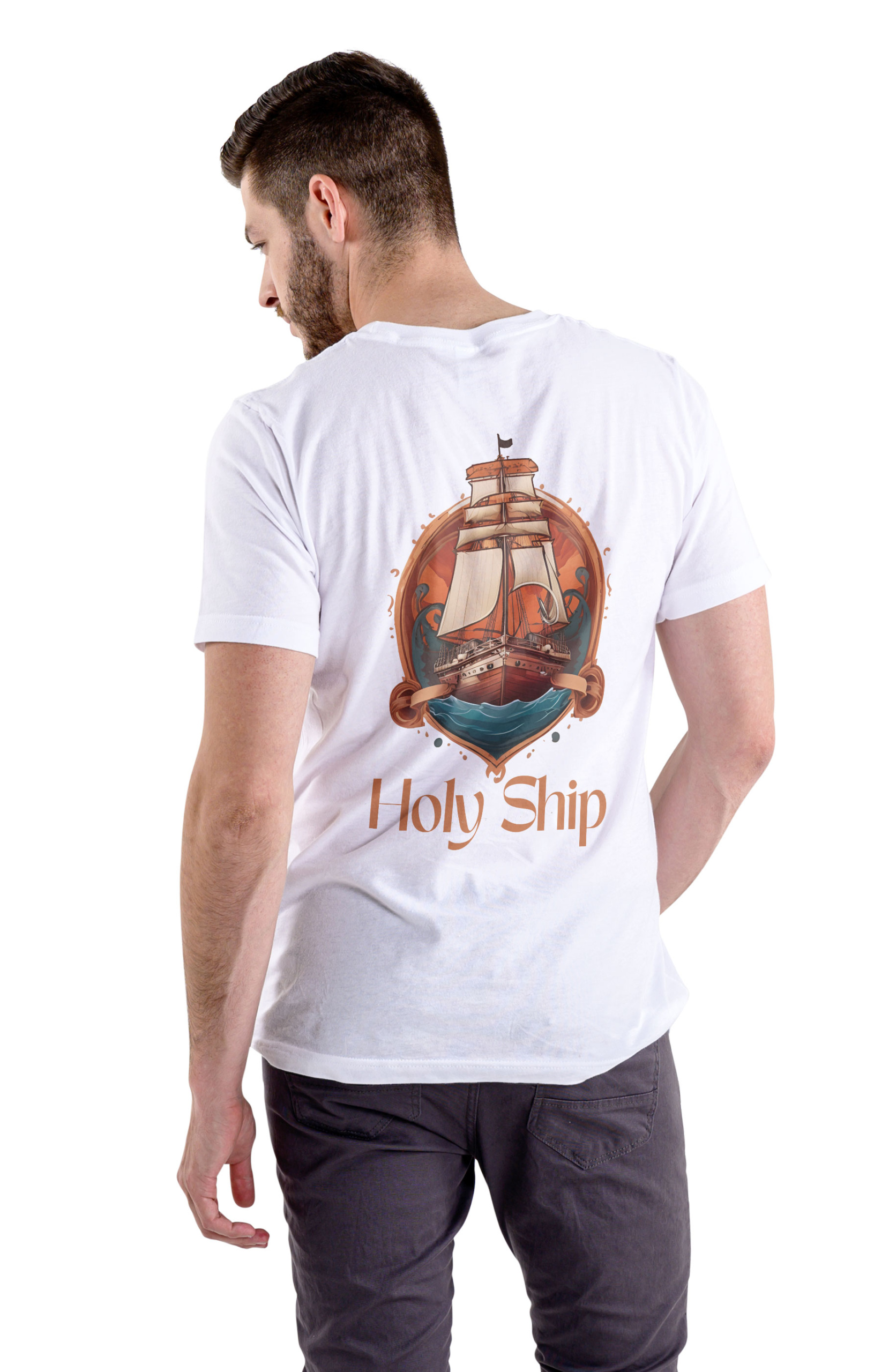 TShirt mit Holy Ship Logo weiss, Logo Holy Ship Shirt, Holy Ship, Clothing, Apparell, Holy Ship Shirts, Bekleidung Holy Ship, Tshirt Holy Ship, Clothing Store, Bekleidung Store, DJ Bekleidung, Trend Bekleidung, KI;